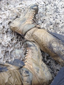 Daniel's boots in Death Canyon