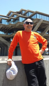 Smiling at Geisel Library UCSD